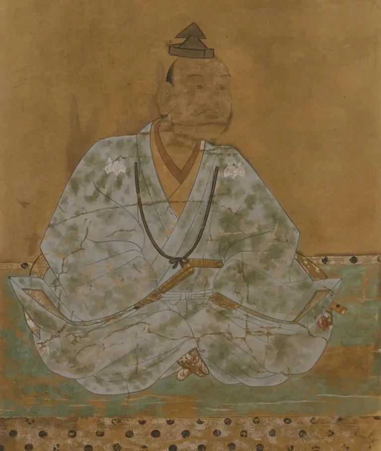 Hachisuka Masakatsu seated in ceremonial robes.