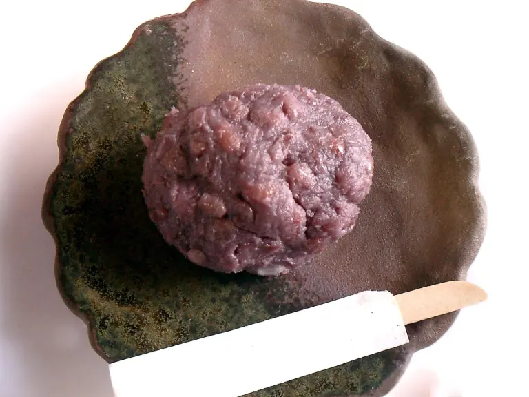 Rice-and-bean confections known as ohagi or botamochi.