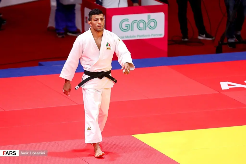 Judoka Saeid Mollaei competes in the men’s 81 kilogram event at the 2018 Asian Games