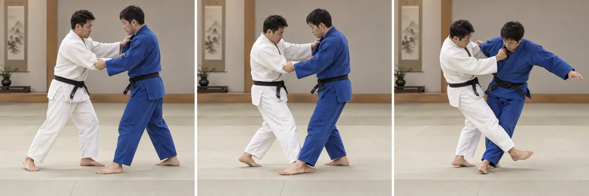 De-ashi-harai technique shape: Complete the action.