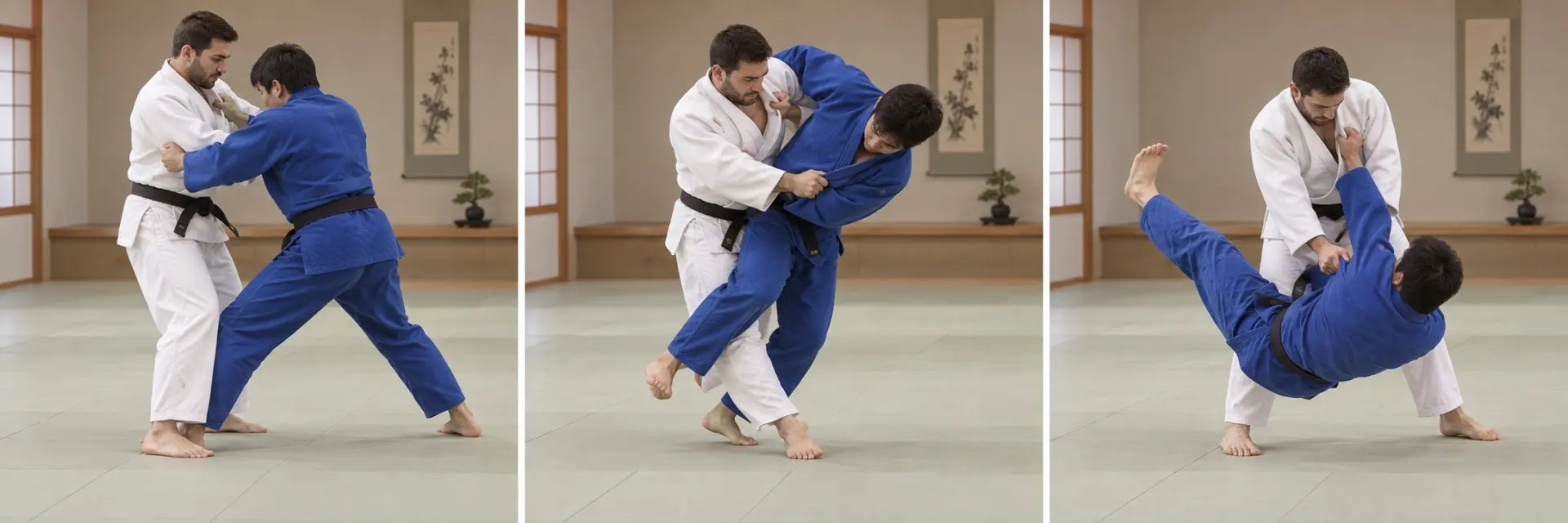 Harai-goshi-gaeshi technique shape: Complete the defining action.