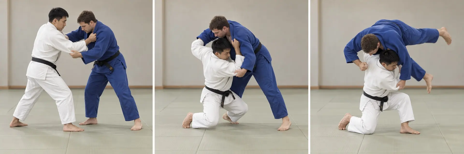 Seoi-otoshi technique shape: Complete the defining action.