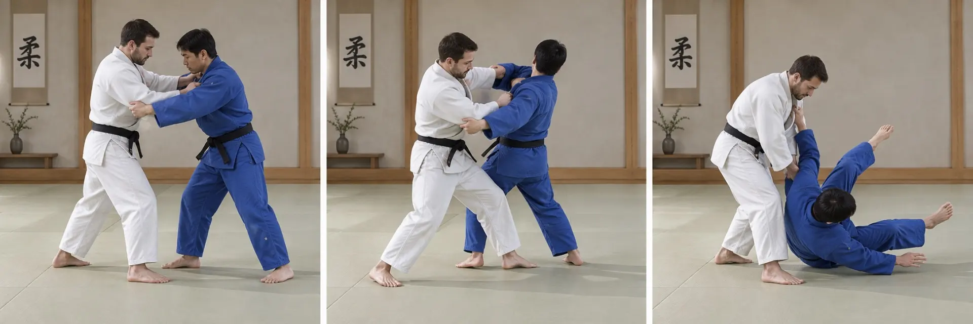 Sumi-otoshi technique shape: Complete the defining action.