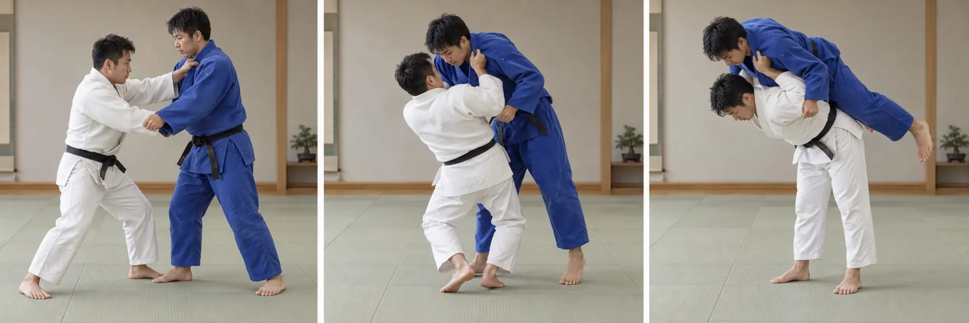 Tsurikomi-goshi technique shape: Complete the defining action.