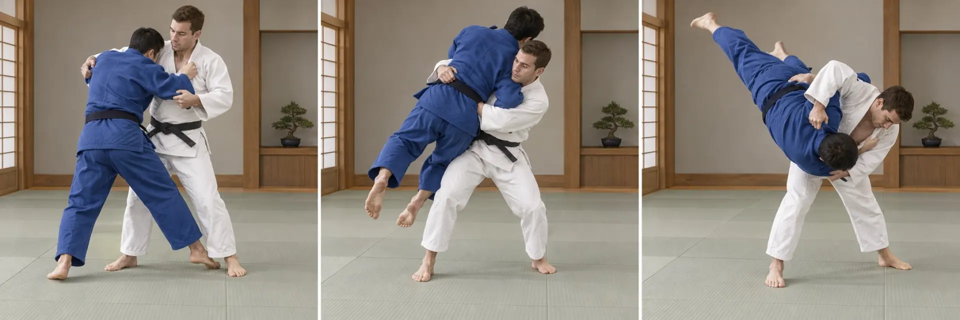 移腰の技の形。最後まで制御する。