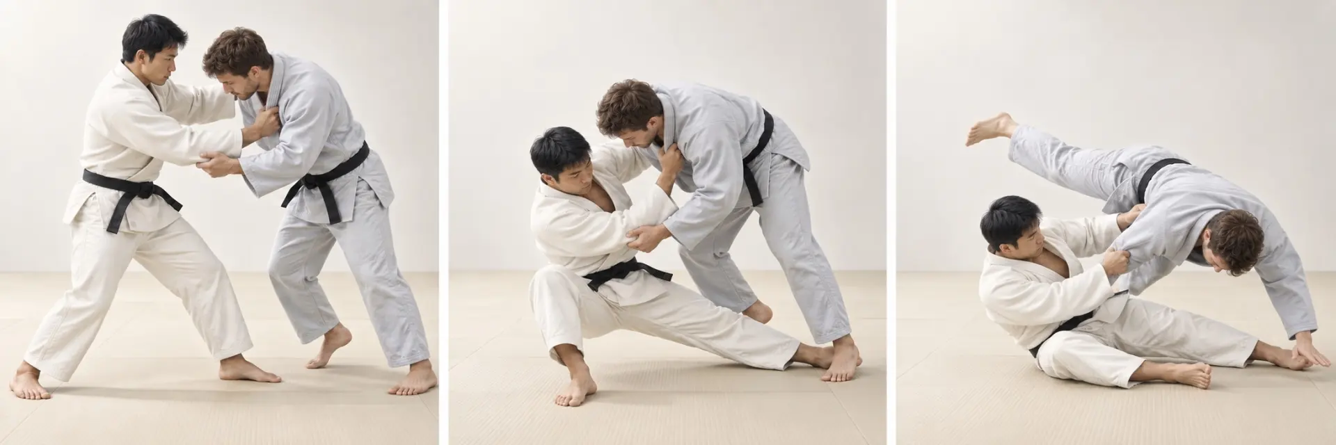 Yoko-otoshi technique shape: Drop to the side.