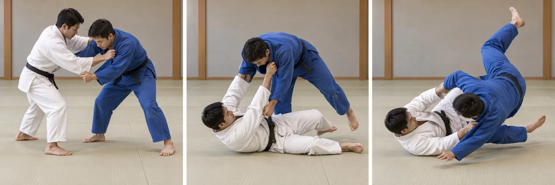 Yoko-wakare technique shape: Complete the defining action.